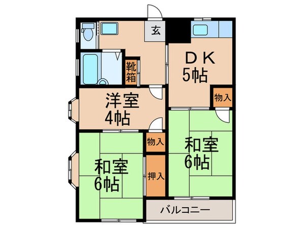 サクシード酒殿の物件間取画像